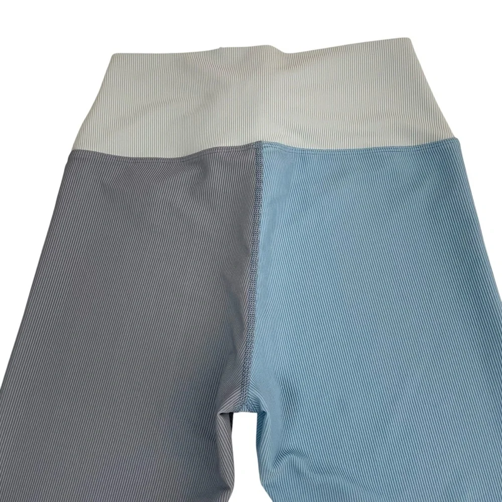 LoveShackFancy x Beach Riot Riley Blue Ribbed Lace Up Legging XL - Picture 14 of 16